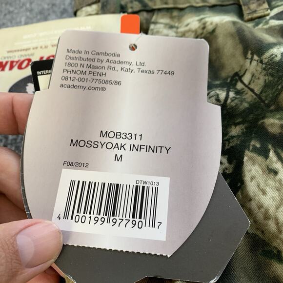 NWT Game Winner Mossy Oak Cargo Pants Mens Medium Hunting Camo Outdoor (32x30) - Picture 7 of 16